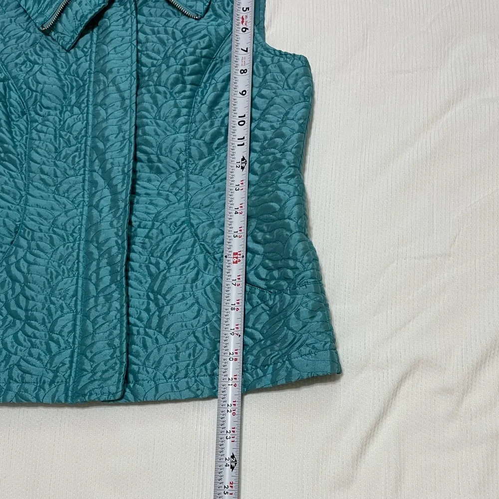 Chico's Teal Quilted Vest